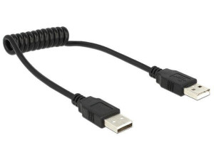 Kabel USB Delock AM-AM USB 2.0 spirala 0.2-0.6m