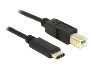 Kabel USB Delock USB type-C(M) -> USB-B(M) 2m czarny