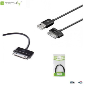 Kabel USB Techly do Samsung Galaxy Tab 1,2m, czarny