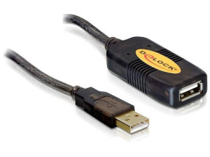 Przedłużacz Delock USB AM-AF 2.0 5m aktywny black