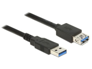 Przedłużacz Delock USB AM-AF 3.0 3m czarny
