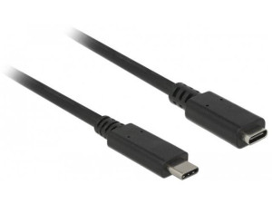 Przedłużacz USB 3.1 Delock C(M) - C(F) 1m czarny