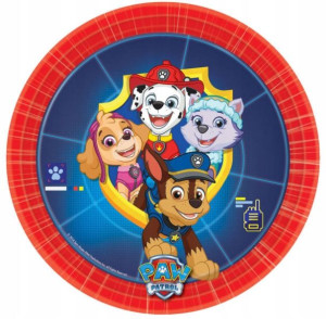 TALERZYKI URODZINOWE Papier PSI PATROL 18cm 8szt