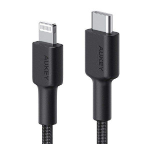 Aukey Cb-cl03 Nylonowy Kabel Usb C-lightning 2m Pd