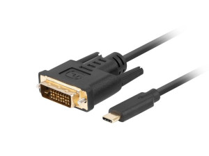 Lanberg Kabel Usb-c(m)->dvi-d(24+1)(m) 1m Czarny Ca-cmdv-10cu-0010-bk