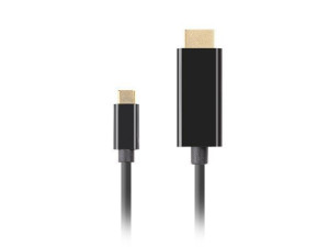Lanberg Kabel Usb-c(m)->hdmi(m) 0.5m 4k 60hz Czarny Ca-cmhd-10cu-0005-bk