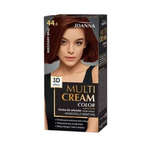 Joanna Multi Cream Color, farba do włosów, miedziany brąz, 44.5, 1 szt.