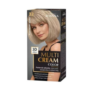 Joanna Multi Cream Color, farba do włosów, platynowy blond, 32, 1 szt.