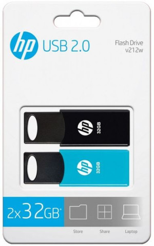 Pendrive 32gb Usb 2.0 Twinpack Hpfd212-32-twin