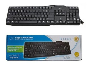 Klawiatura przewodowa Esperanza EK116 USB czarna
