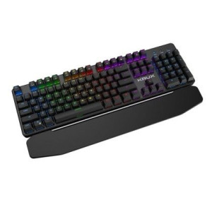 Klawiatura przewodowa KRUX Meteor RGB Outemu Brown czarna