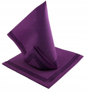 SERWETKI na ŚLUB Fioletowe 38x38 PURPUROWE 50 SZT!