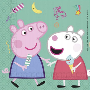 SERWETKI URODZINOWE świnka PEPPA 20szt