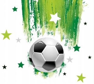 SERWETKI na URODZINOWE Football PIŁKA NOŻNA 20szt