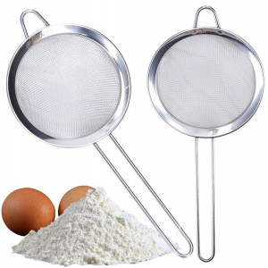 Sitko Kuchenne Stalowe Cedzak Durszlak Uchwyt 25cm