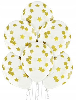 BALONY 12' GWIAZDKI na urodziny przyjęcie 6 SZT