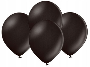 BALONY metalizowane CZARNE 10,5 cali 10 SZT