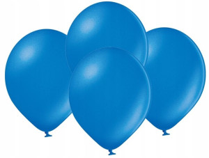 BALONY metalizowane NIEBIESKIE 10,5 cali 10 SZT