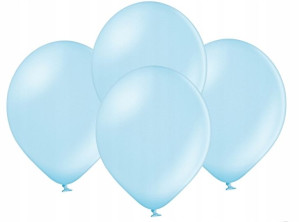 BALONY metalizowane BŁĘKITNE 10,5 cali 10 SZT