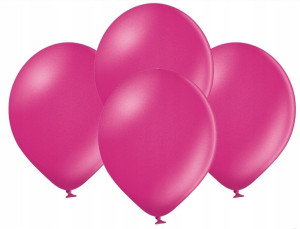 Balony metallic 10,5' ciemnoróżowe 10 SZT