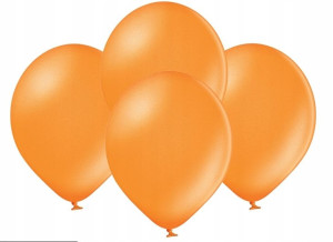 BALONY metalizowane POMARAŃCZOWE 10,5 cali 10 SZT