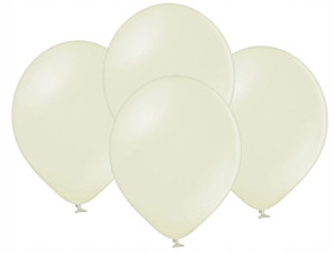 BALONY metalizowane KREMOWE 10,5 cali 10 SZT