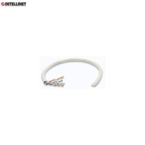 Kabel instalacyjny 100% miedź Intellinet skrętka Cat5e UTP drut, 305m biały