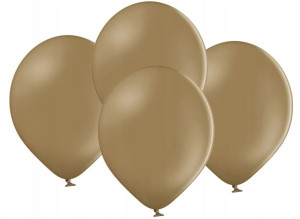 BALONY pastelowe brąz MIGDAŁOWE 10,5 cali 10 SZT