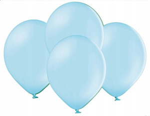 BALONY pastelowe pastel BŁĘKITNE 10,5 cali 10 SZT