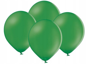BALONY pastelowe CIEMNOZIELONE 10,5 cali 10 SZT