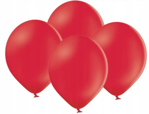 BALONY pastelowe pastel CZERWONE 10,5 cali 10 SZT
