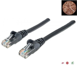 PatchCord 100% miedź Intellinet Cat.6 UTP, 3m, czarny