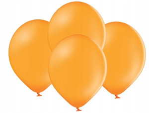 BALONY pastelowe POMARAŃCZOWE 10,5 cali 10 SZT