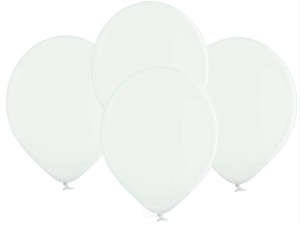 BALONY pastelowe lateks BIAŁE 10,5 cali 10 SZT
