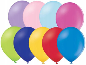 BALONY pastelowe MIX KOLORÓW 10,5 cali 50 SZT