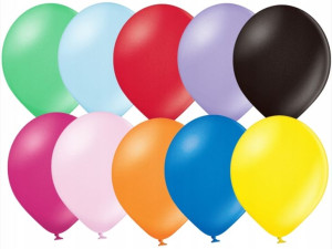 BALONY metalizowane MIX KOLORÓW 10,5 cali 50 SZT