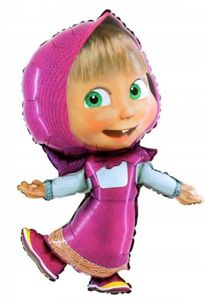 BALON foliowy MASZA masha na URODZINY 100cm XL