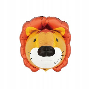 BALON foliowy GŁOWA LWA 3D na URODZINY 70cm XL