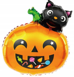 BALON foliowy DYNIA na HALLOWEEN 65x51cm