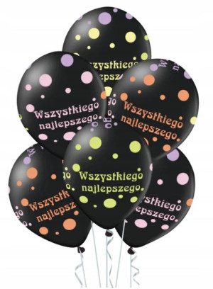 Balony Wszystkiego Najlepszego Na Urodziny 6szt