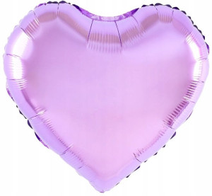 BALON foliowy SERCE JASNOFIOLETOWE 18'' 45cm