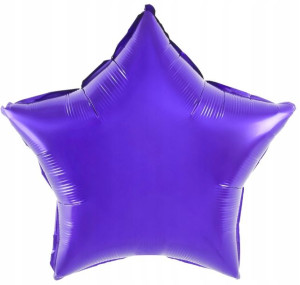 BALON foliowy GWIAZDKA FIOLETOWA 18" 45cm