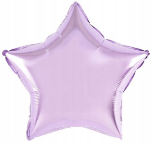 BALON foliowy GWIAZDKA JASNOFIOLETOWA 18'' 45cm
