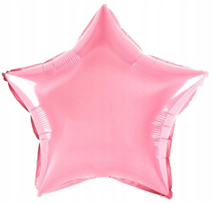 BALON foliowy GWIAZDKA RÓŻOWA 18" 45cm