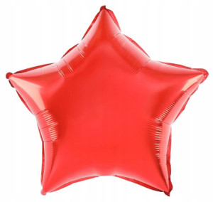 BALON foliowy GWIAZDKA CZERWONA 18" 45cm