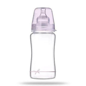 Butelka szklana LOVI Diamond Glass 250 ml Baby Shower Girl