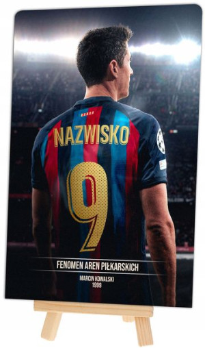 Statuetka Stojak Piłkarza Lewandowski Barcelona Y4