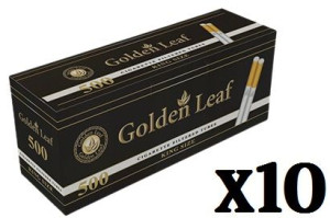 Gilzy Papierosowe Golden Leaf 5000 sztuk (10x500)