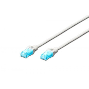 Patch cord U/UTP kat.5ePVC 1,0m szary