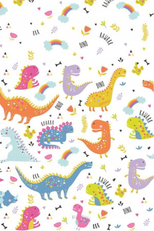 OBRUS PAPIEROWY cerata w DINOZAURY 180x120 cm XL